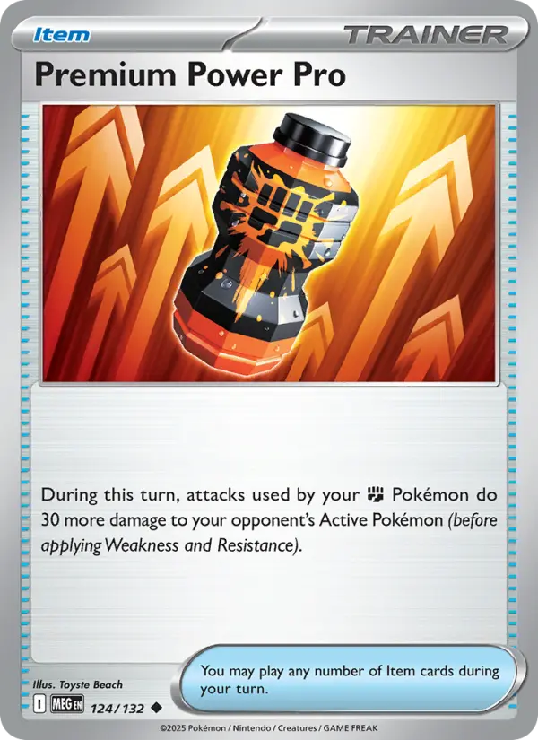 Premium Power Pro Uncommon rarity Mega Evolution Pokémon card price — $0.23