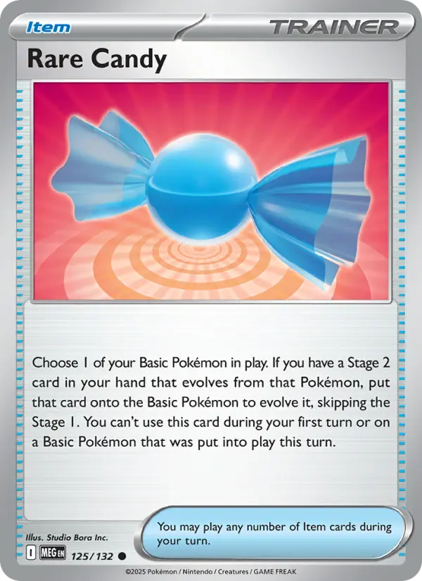 Rare Candy Common rarity Mega Evolution Pokémon card price — $0.24