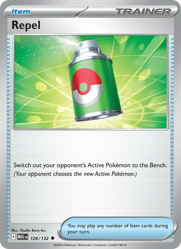 Repel Uncommon rarity Mega Evolution Pokémon card price — $0.22