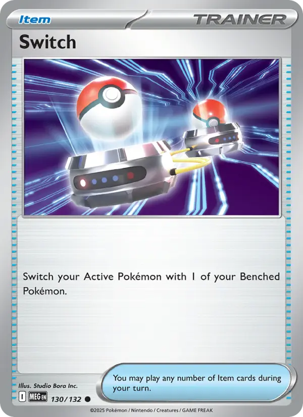 Switch Common rarity Mega Evolution Pokémon card price — $0.31