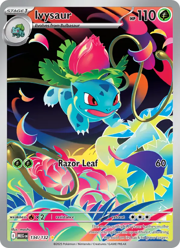 Ivysaur Secret Rare rarity Mega Evolution Pokémon card price — $20.72
