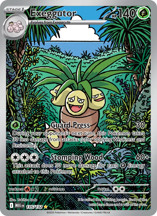 Exeggutor Secret Rare rarity Mega Evolution Pokémon card price — $5.20