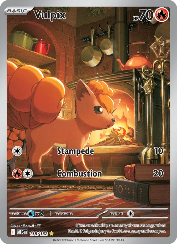 Vulpix Secret Rare rarity Mega Evolution Pokémon card price — $20.25