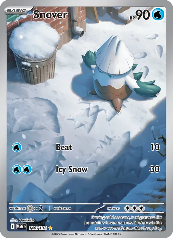Snover Secret Rare rarity Mega Evolution Pokémon card price — $2.44