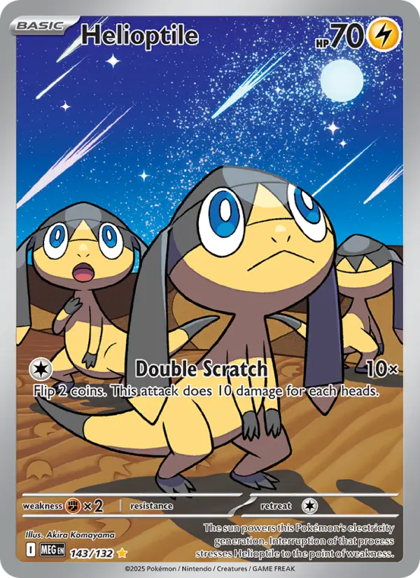Helioptile Secret Rare rarity Mega Evolution Pokémon card price — $3.35