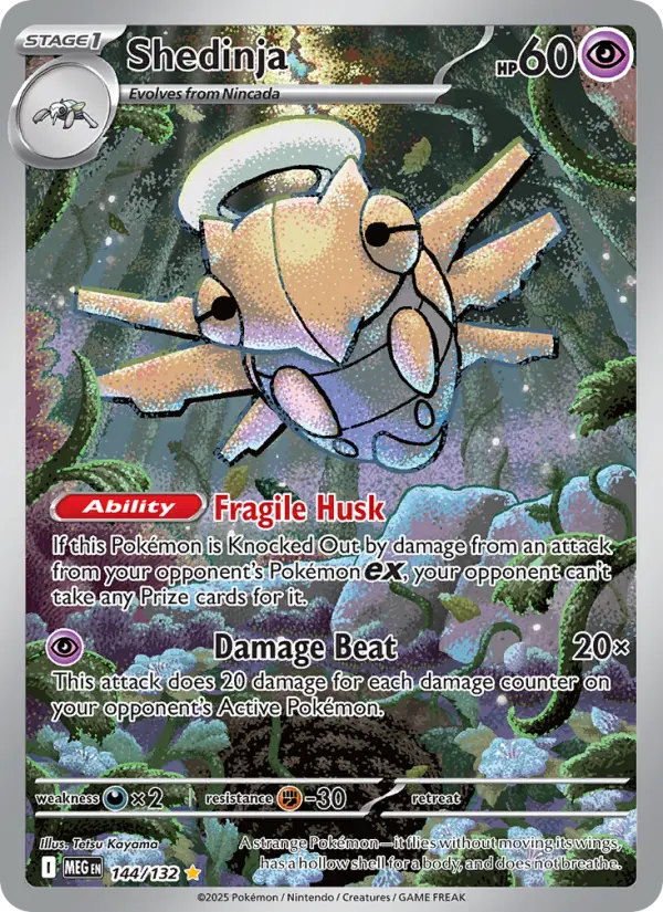 Shedinja Secret Rare rarity Mega Evolution Pokémon card price — $2.87