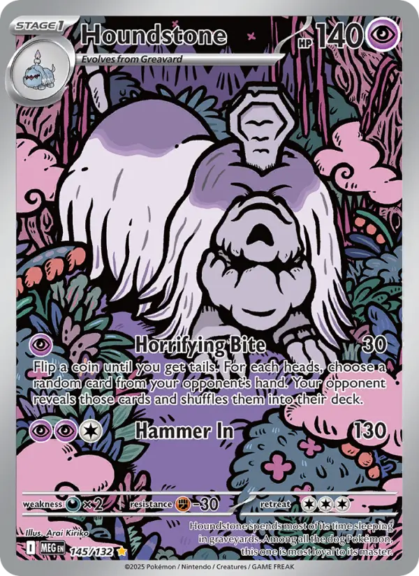 Houndstone Secret Rare rarity Mega Evolution Pokémon card price — $2.47