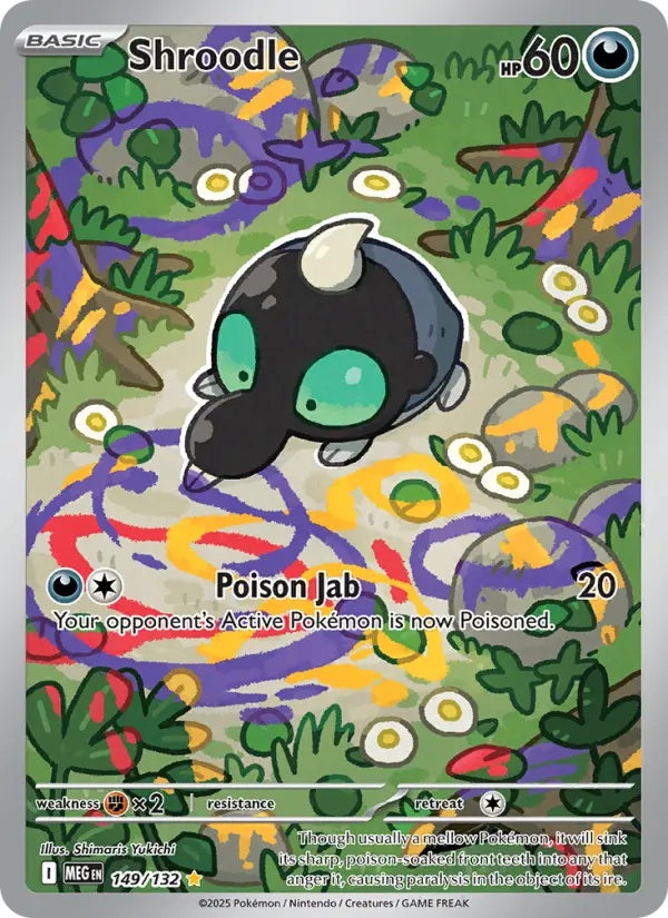 Shroodle Secret Rare rarity Mega Evolution Pokémon card price — $2.36
