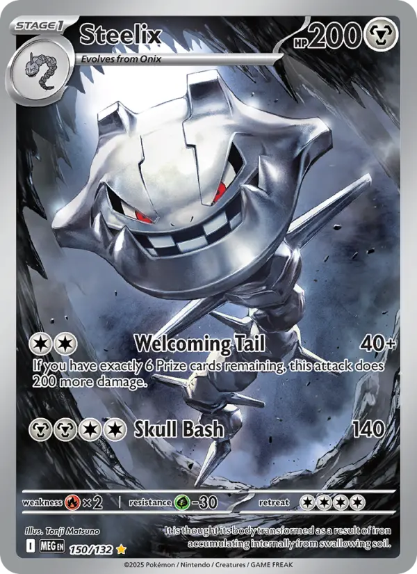 Steelix Secret Rare rarity Mega Evolution Pokémon card price — $8.59