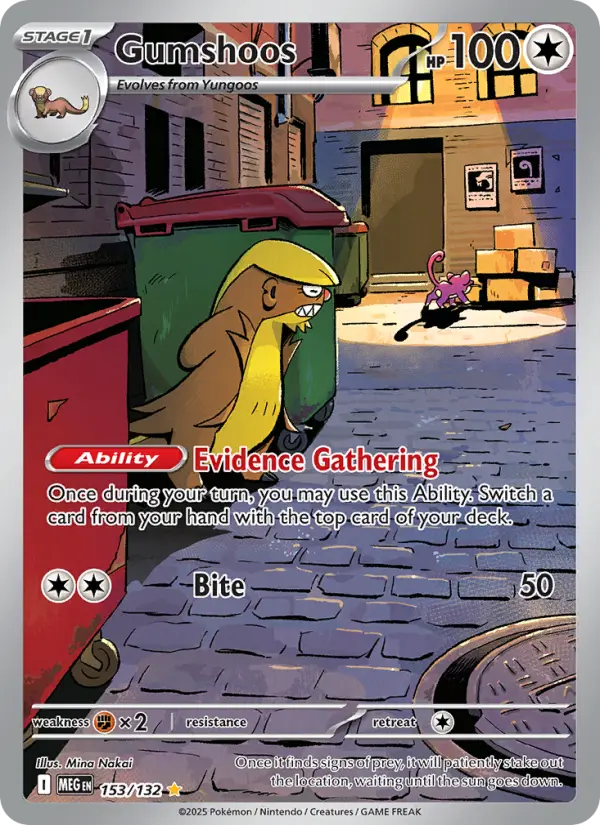 Gumshoos Secret Rare rarity Mega Evolution Pokémon card price — $2.71