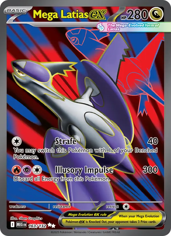 Mega Latias ex Secret Rare rarity Mega Evolution Pokémon card price — $4.68