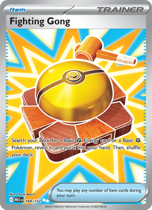 Fighting Gong Secret Rare rarity Mega Evolution Pokémon card price — $2.51