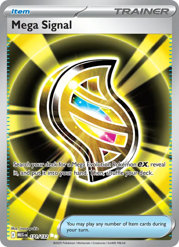 Mega Signal Secret Rare rarity Mega Evolution Pokémon card price — $0.97