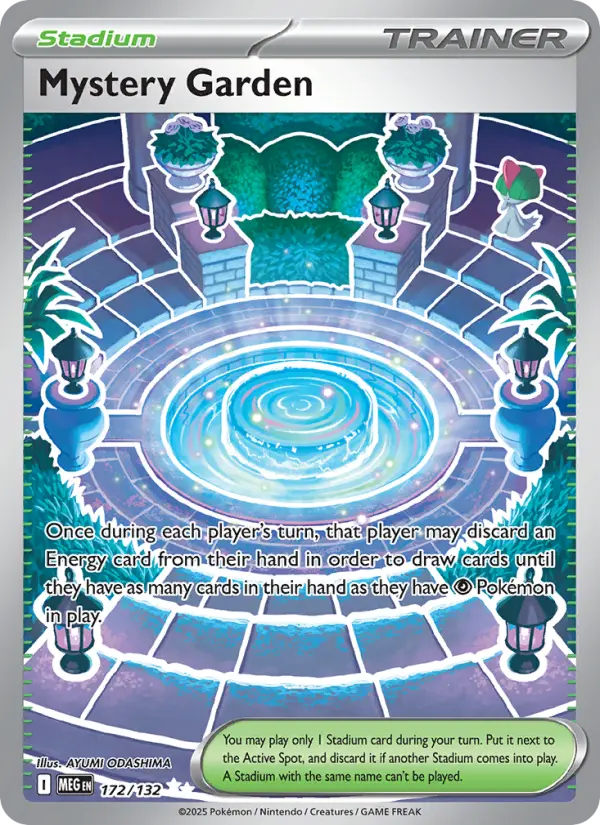 Mystery Garden Secret Rare rarity Mega Evolution Pokémon card price — $1.22