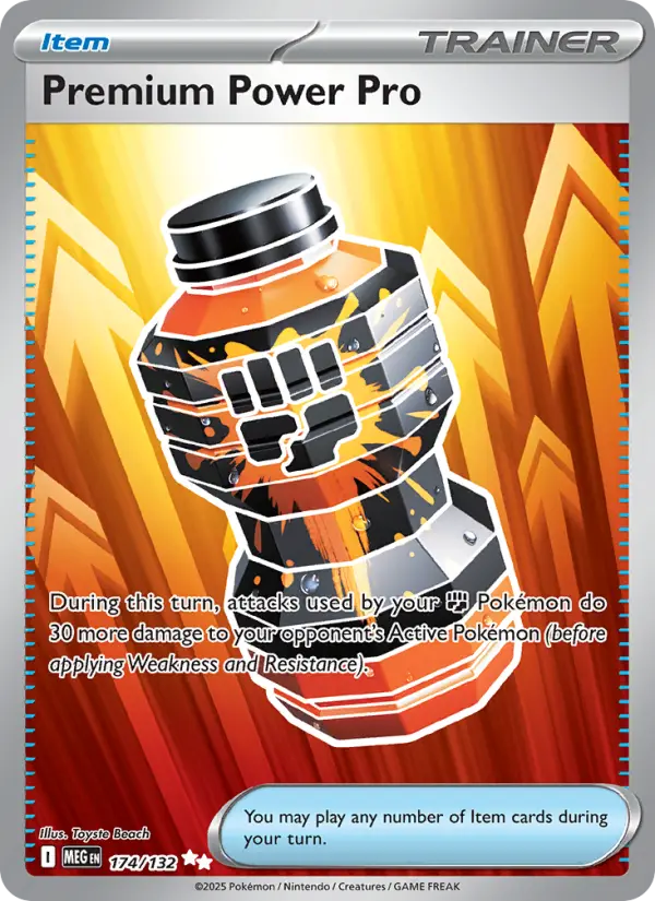 Premium Power Pro Secret Rare rarity Mega Evolution Pokémon card price — $1.57