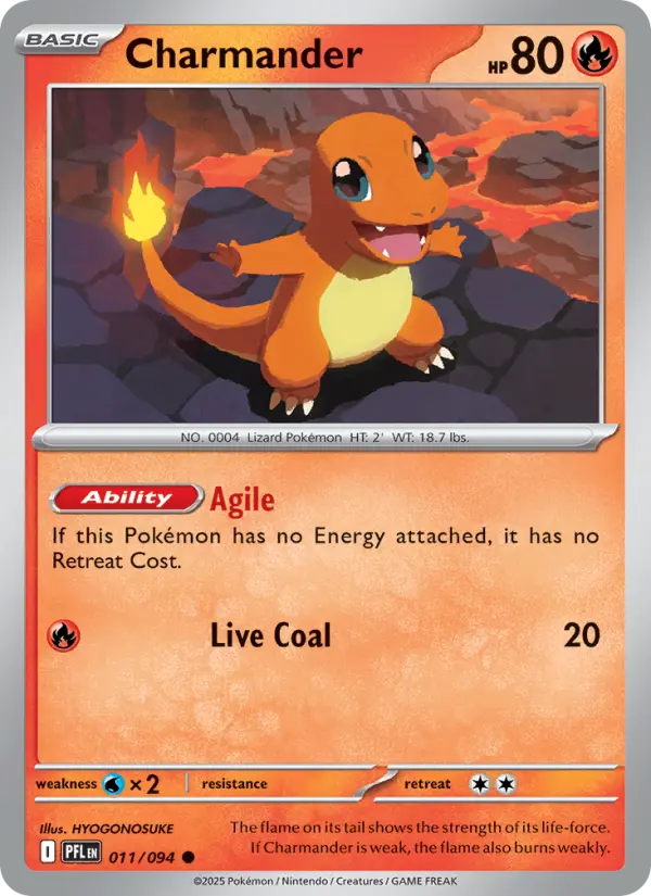 Charmander Common rarity Phantasmal Flames Pokémon card price — $0.28