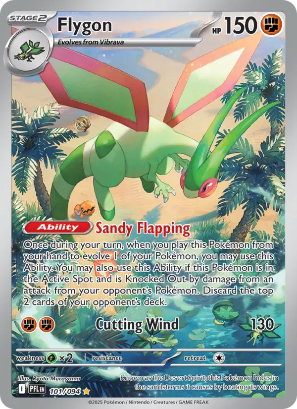 Flygon Secret Rare rarity Phantasmal Flames Pokémon card price — $5.17