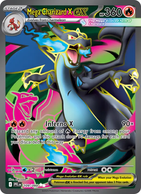 Mega Charizard X ex Secret Rare rarity Phantasmal Flames Pokémon card price — $28.97
