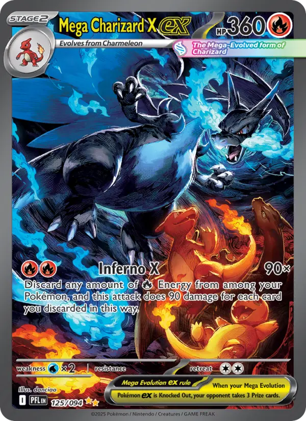 Mega Charizard X ex Secret Rare rarity Phantasmal Flames Pokémon card price — $826.36