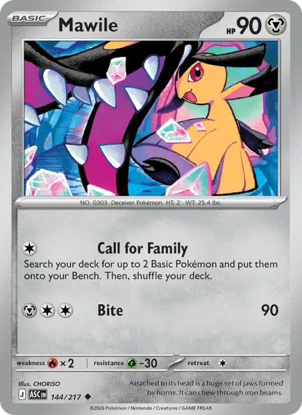 Mawile Uncommon rarity Ascended Heroes Pokémon card price — $0.14