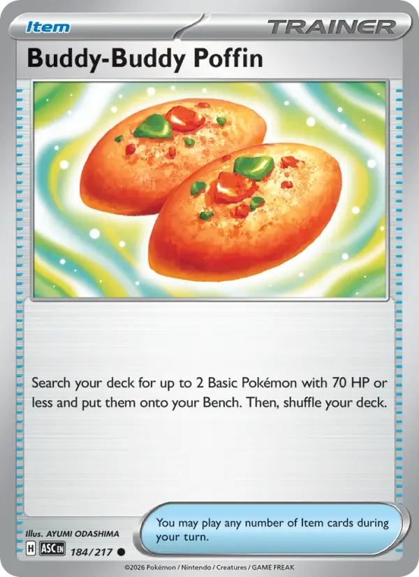 Buddy-Buddy Poffin Common rarity Ascended Heroes Pokémon card price — $0.26