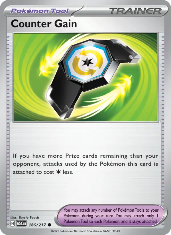 Counter Gain Common rarity Ascended Heroes Pokémon card price — $0.26
