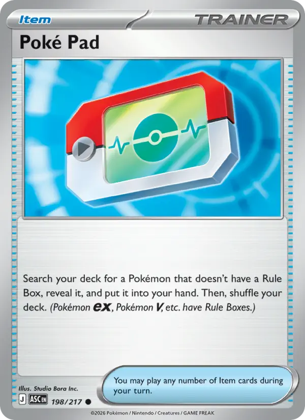 Poké Pad Common rarity Ascended Heroes Pokémon card price — $0.64