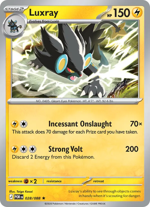Luxray Rare rarity Perfect Order Pokémon card price — $0.24