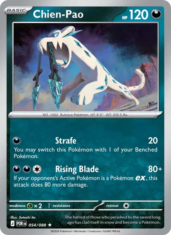 Chien-Pao Rare rarity Perfect Order Pokémon card price — $0.29