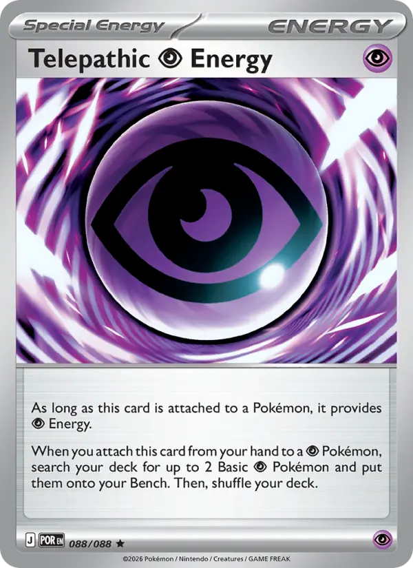 Telepathic Psychic Energy Rare rarity Perfect Order Pokémon card price — $0.27