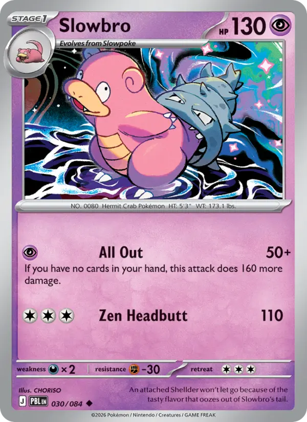 Slowbro Uncommon rarity Pitch Black Pokémon card price — $0.19