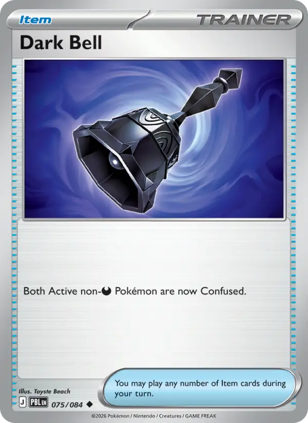Dark Bell Uncommon rarity Pitch Black Pokémon card price — $0.17