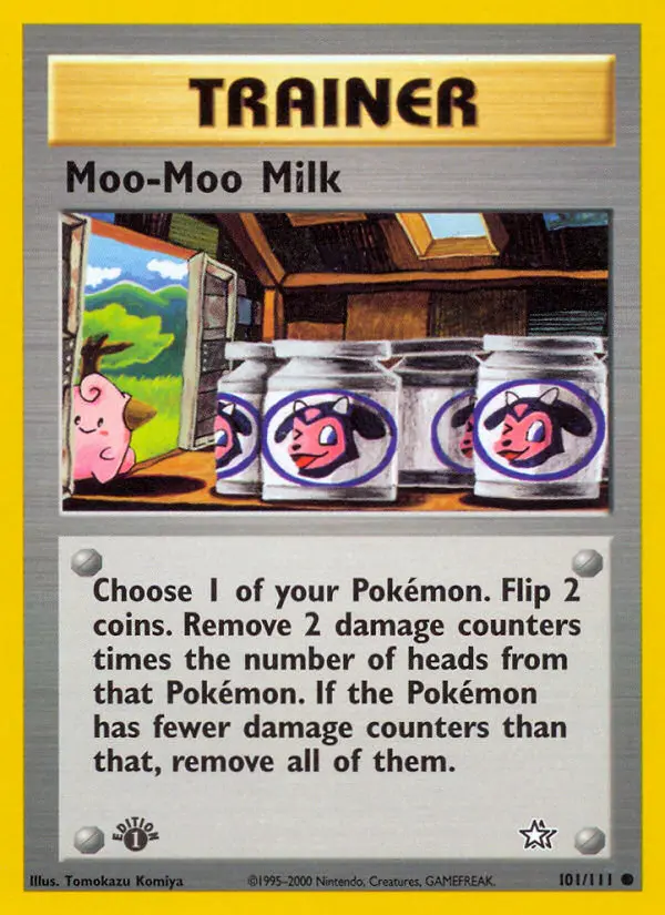 Moo-Moo Milk Common rarity Neo Genesis Pokémon card price — $3.39