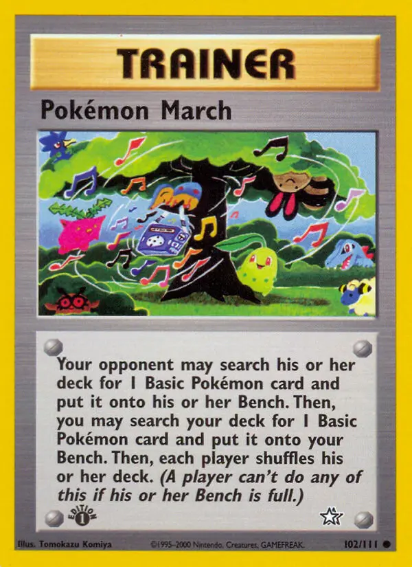 Pokémon March Common rarity Neo Genesis Pokémon card price — $0.91