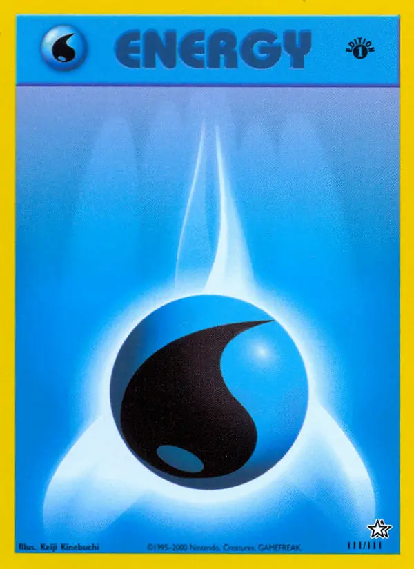 Water Energy Common rarity Neo Genesis Pokémon card price — $1.51