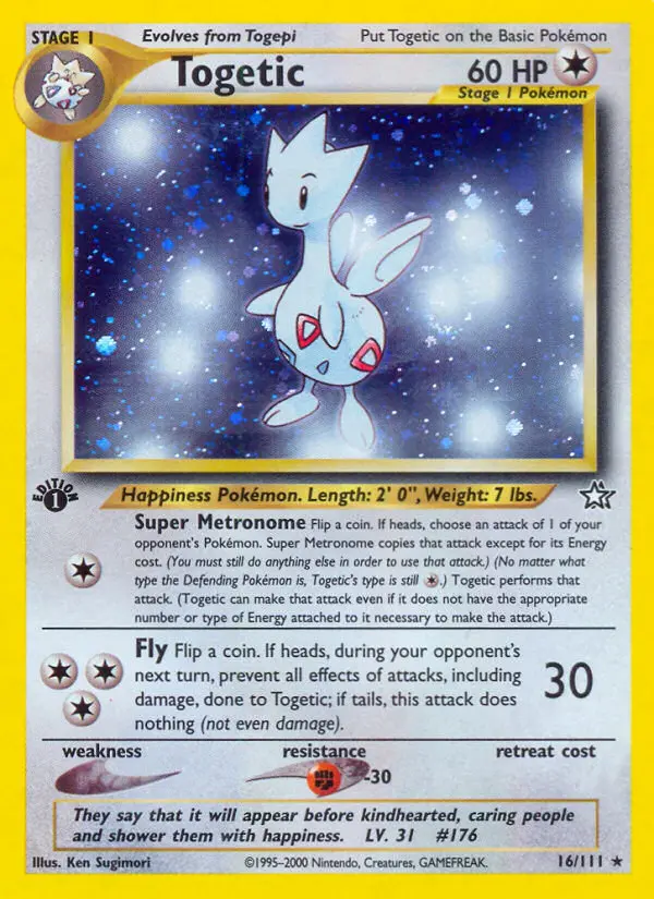 Togetic Rare rarity Neo Genesis Pokémon card price — $116.56