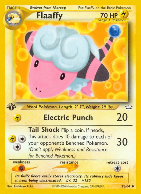 Flaaffy Uncommon rarity Neo Revelation Pokémon card price — $4.50