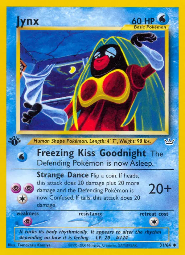 Jynx Uncommon rarity Neo Revelation Pokémon card price — $12.05