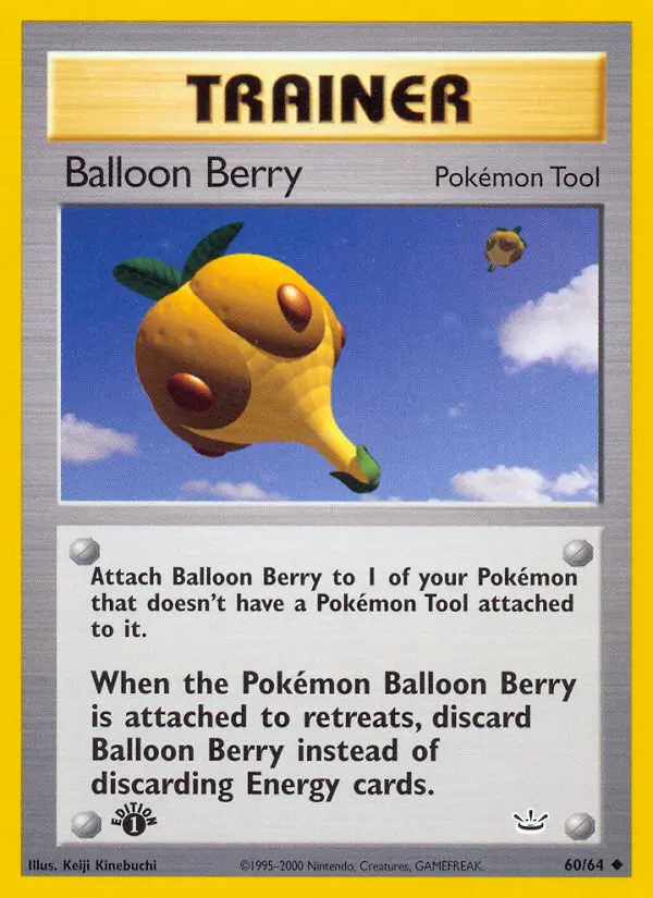 Balloon Berry Uncommon rarity Neo Revelation Pokémon card price — $1.07