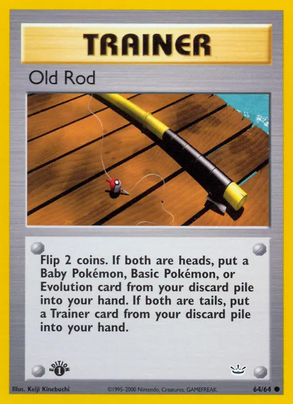 Old Rod Common rarity Neo Revelation Pokémon card price — $0.86