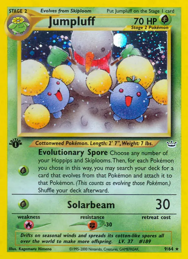 Jumpluff Rare rarity Neo Revelation Pokémon card price — $48.39