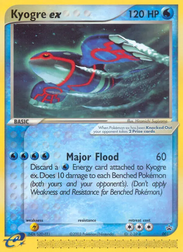 Kyogre ex Common rarity Nintendo Black Star Promos Pokémon card price