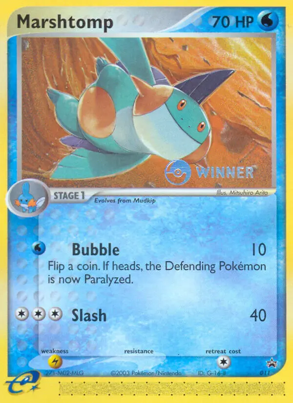 Marshtomp Common rarity Nintendo Black Star Promos Pokémon card price