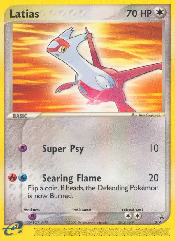 Latias Common rarity Nintendo Black Star Promos Pokémon card price