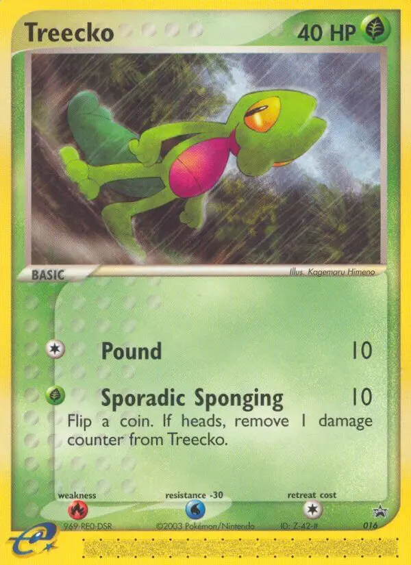 Treecko Common rarity Nintendo Black Star Promos Pokémon card price