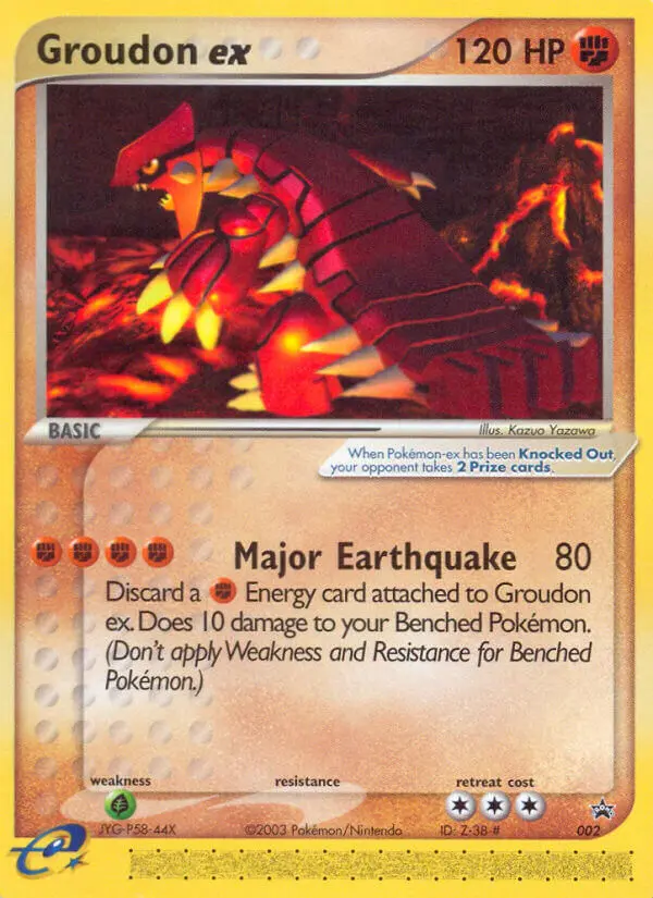 Groudon ex Common rarity Nintendo Black Star Promos Pokémon card price