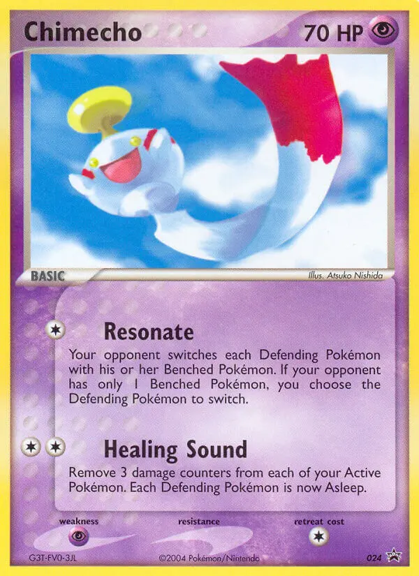 Chimecho Common rarity Nintendo Black Star Promos Pokémon card price