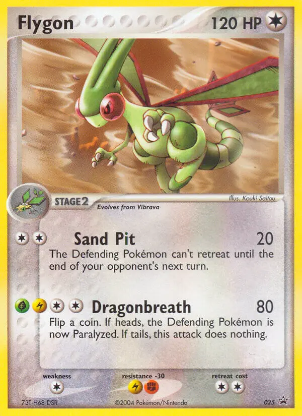 Flygon Common rarity Nintendo Black Star Promos Pokémon card price