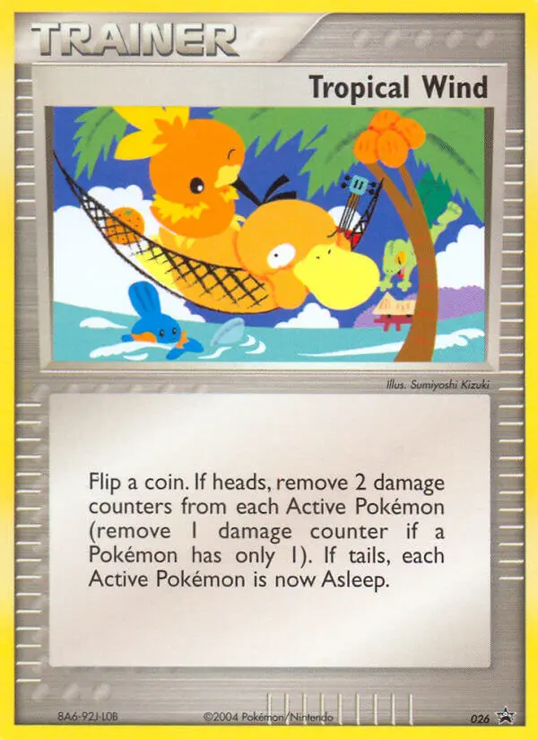 Tropical Wind Common rarity Nintendo Black Star Promos Pokémon card price