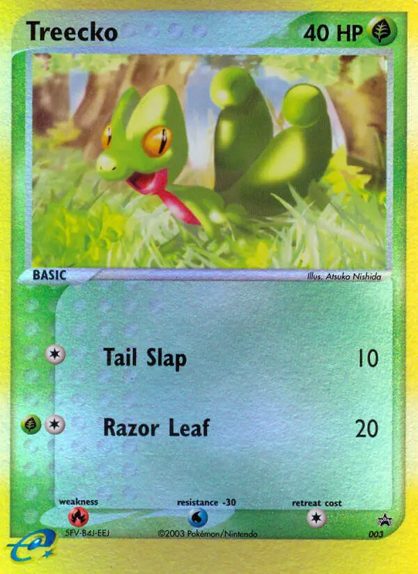 Treecko Common rarity Nintendo Black Star Promos Pokémon card price